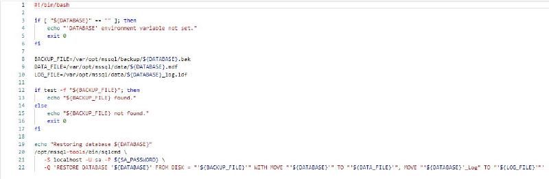 Featured image of post Restore Database on Container Start Up