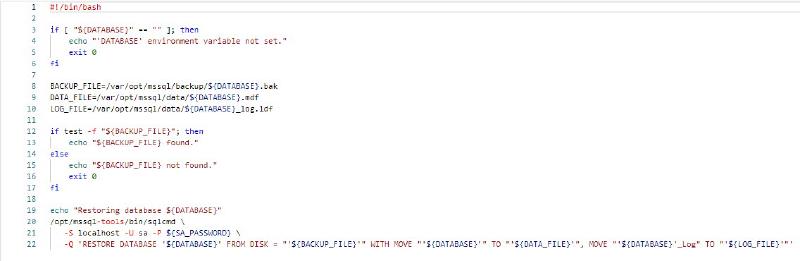 Featured image of post Restore Database on Container Start Up