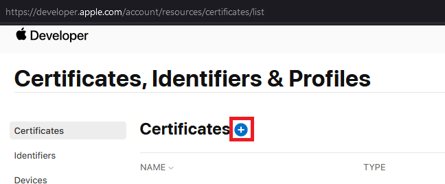 Add Certificate