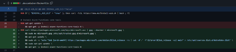 Featured image of post Adding Azure Functions Support to a Devcontainer